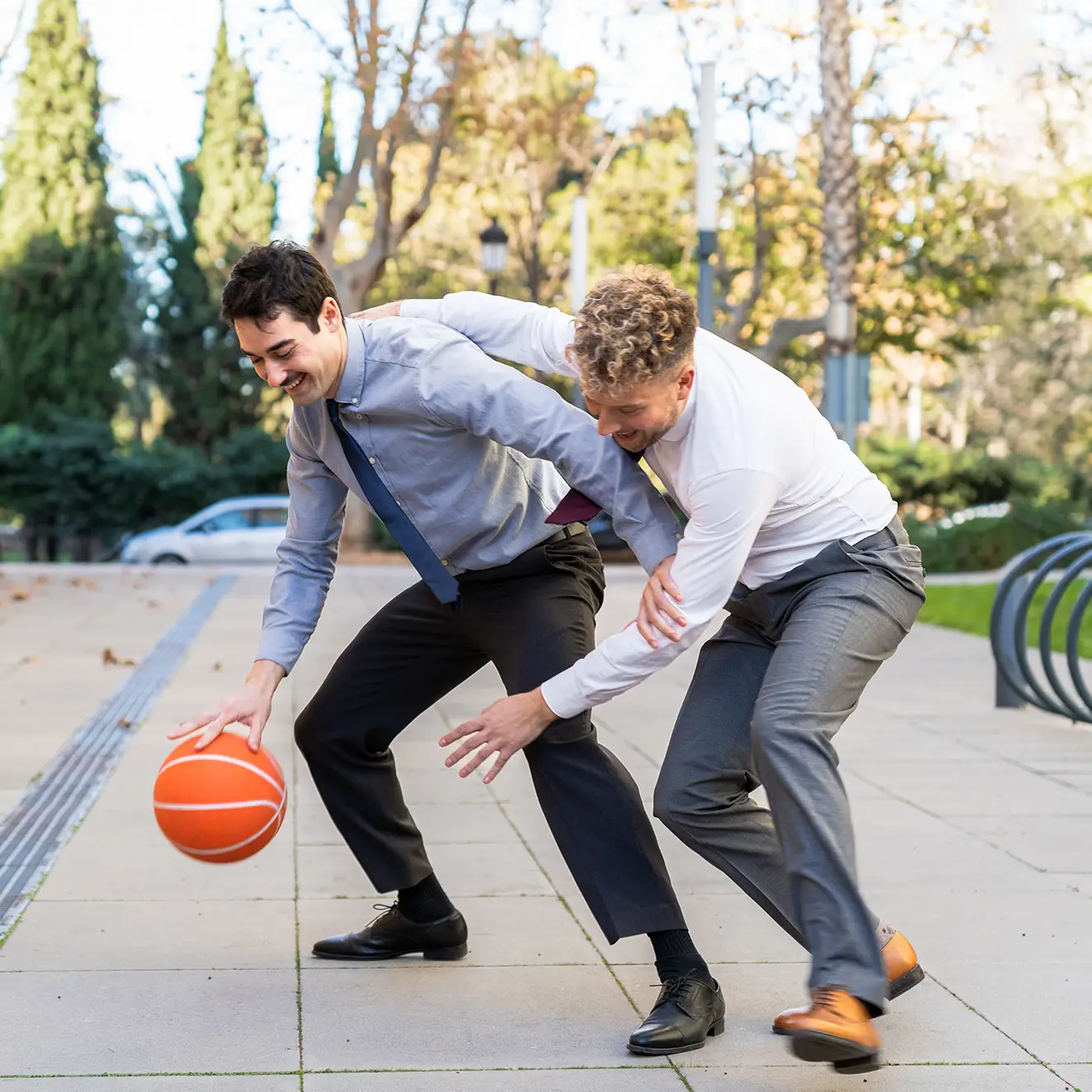 Playing sports