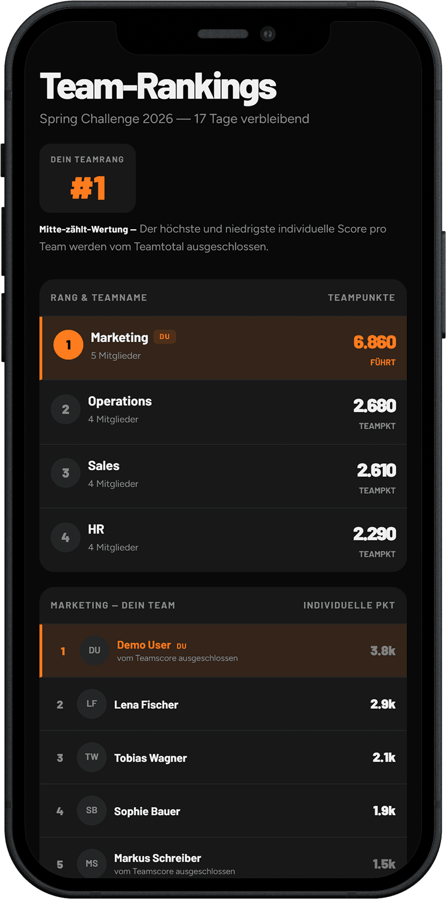 Employee Challenge app preview center