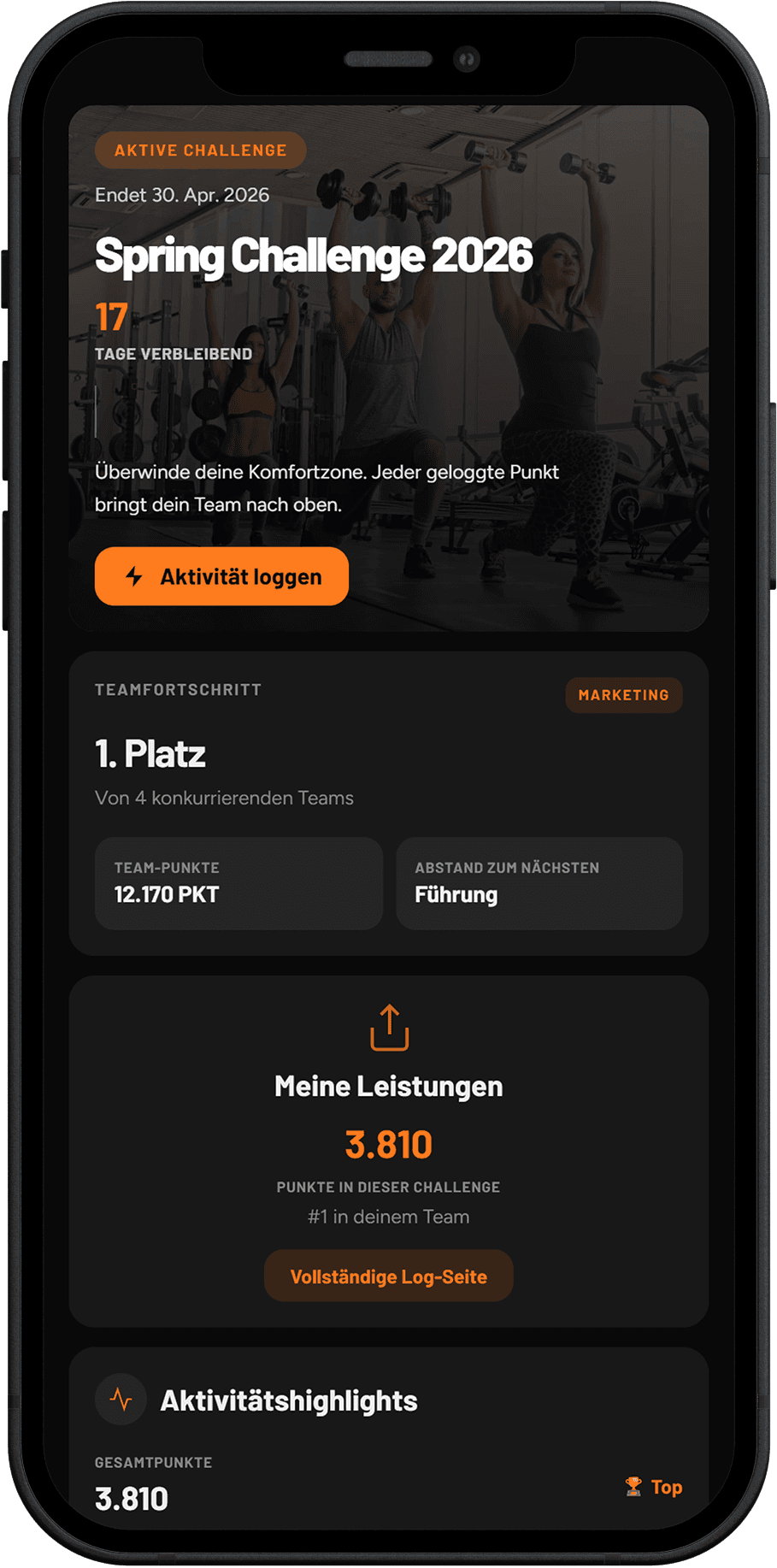 Zero Comfort challenge mockup