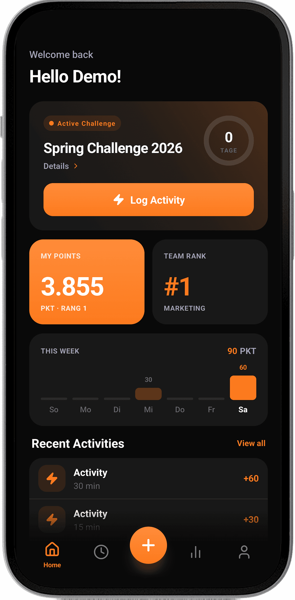 Zero Comfort challenge mockup